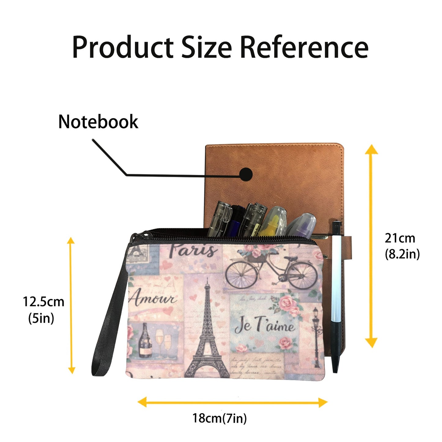 Allzweck-Tasche 7 × 5 Zoll – kleine Kosmetik- & Organizer-Tasche