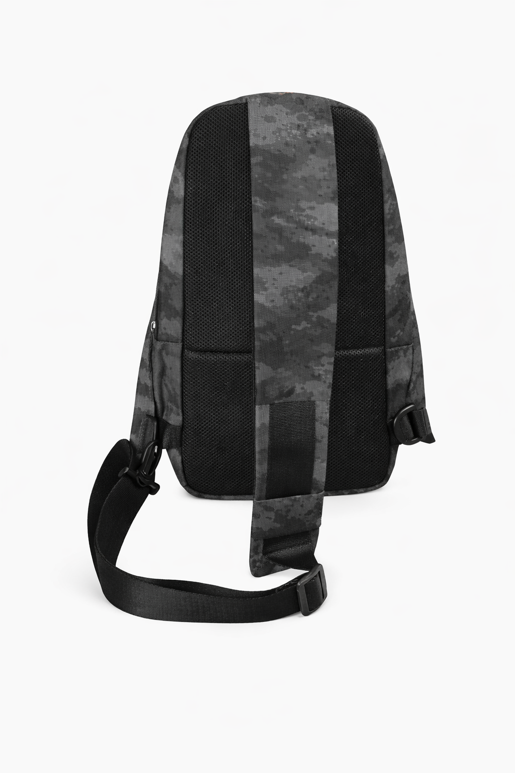 Herren Brusttasche im grauen Camouflage-Design