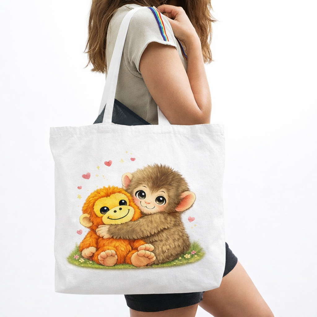 Viral Punch Monkey - Makaken Tote Bag