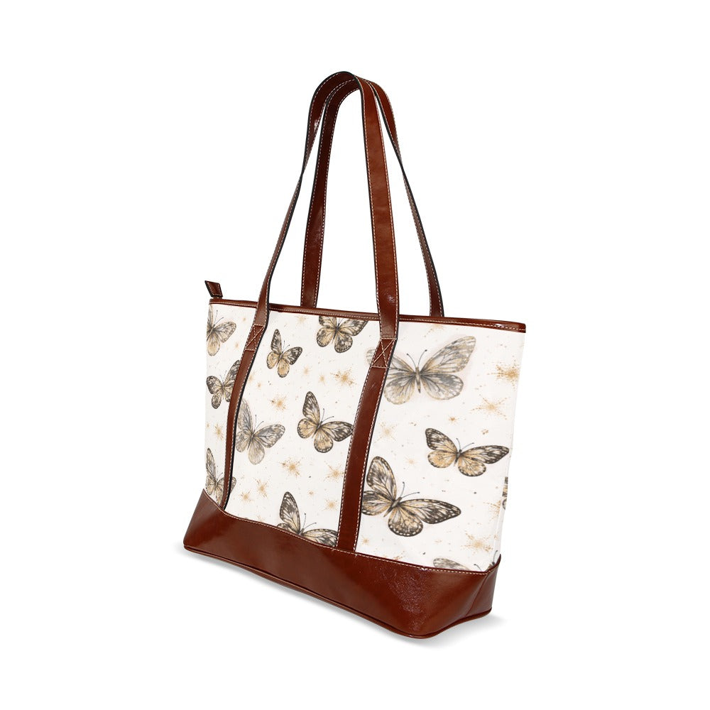Elegante Tragetasche mit Schmetterlings muster – Wasserdichte Tote Bag