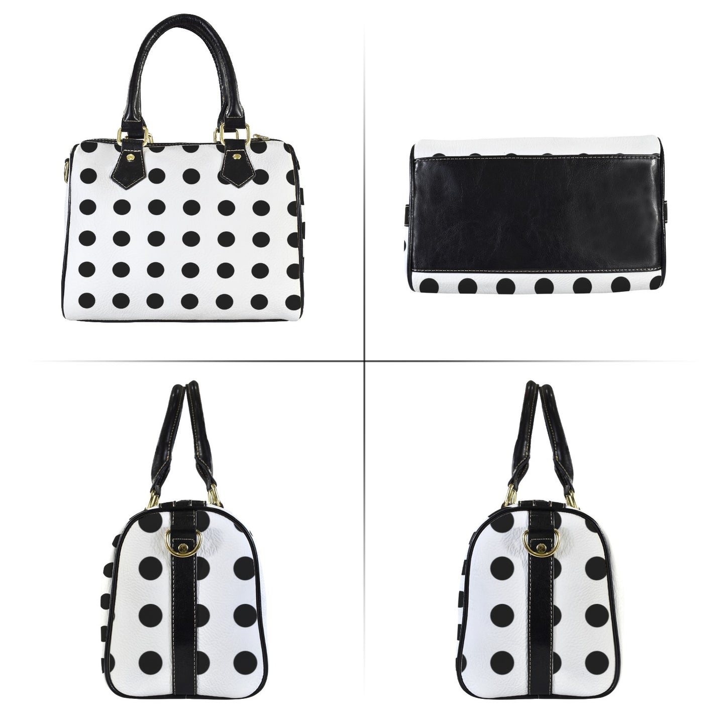 Kleine Handtasche mit Punkte-Design