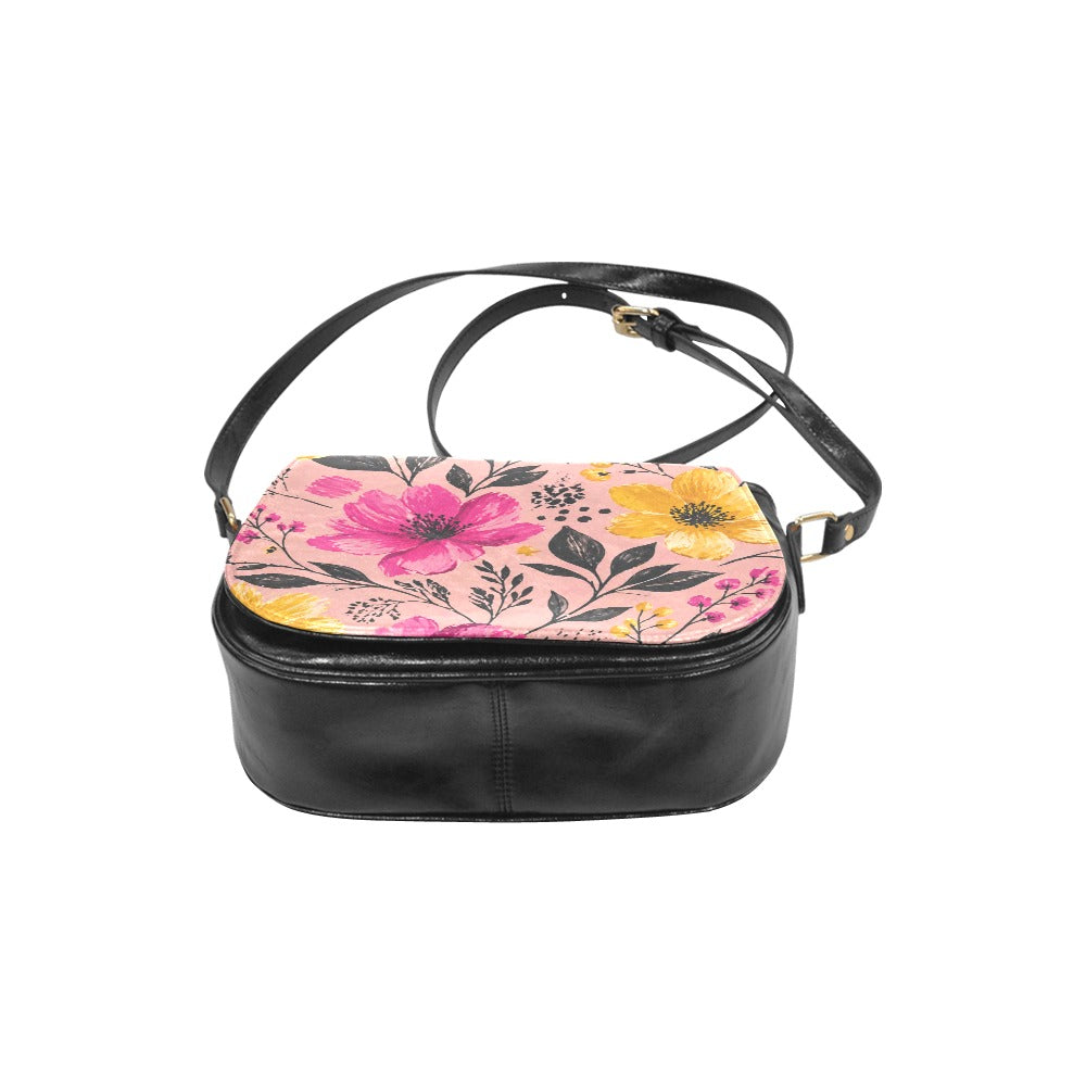 Damen Umhängetasche mit Blumenmuster