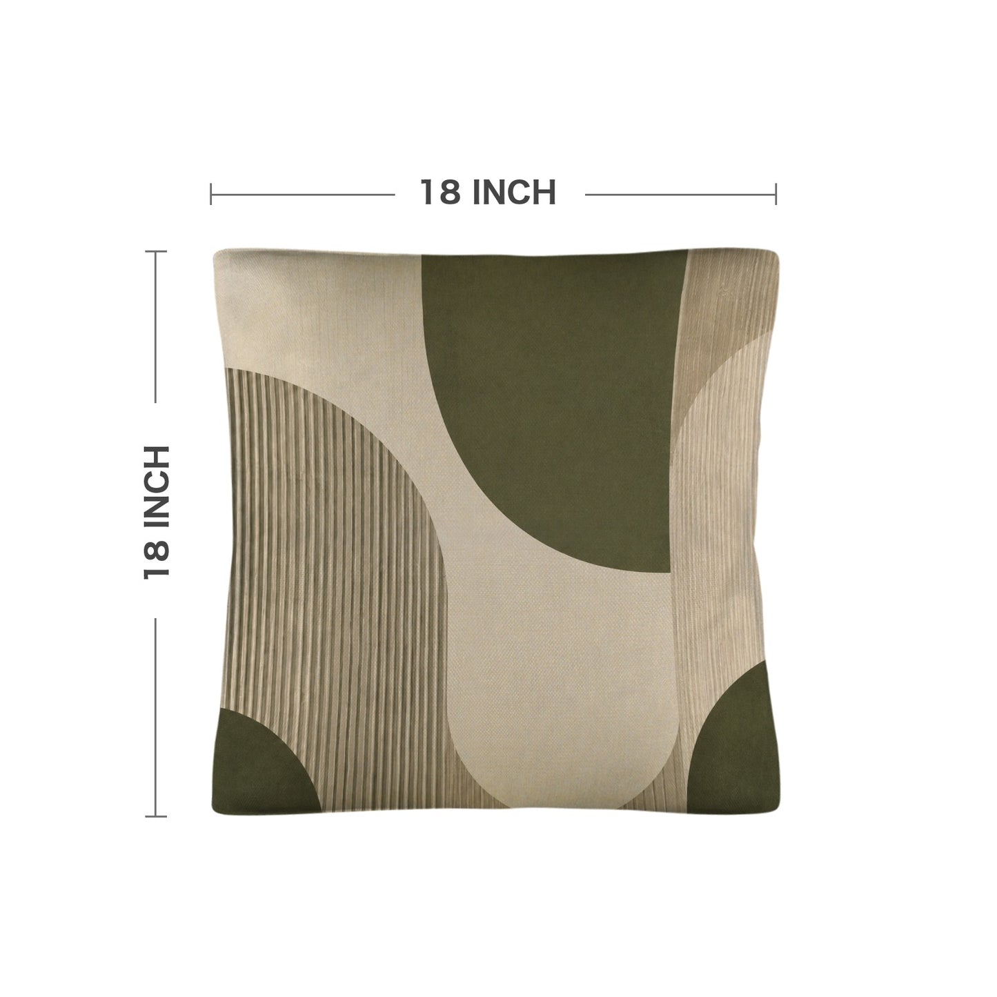Leinen-Kissenbezug 18 × 18 Zoll (einseitiger Druck, 2er-Set)
