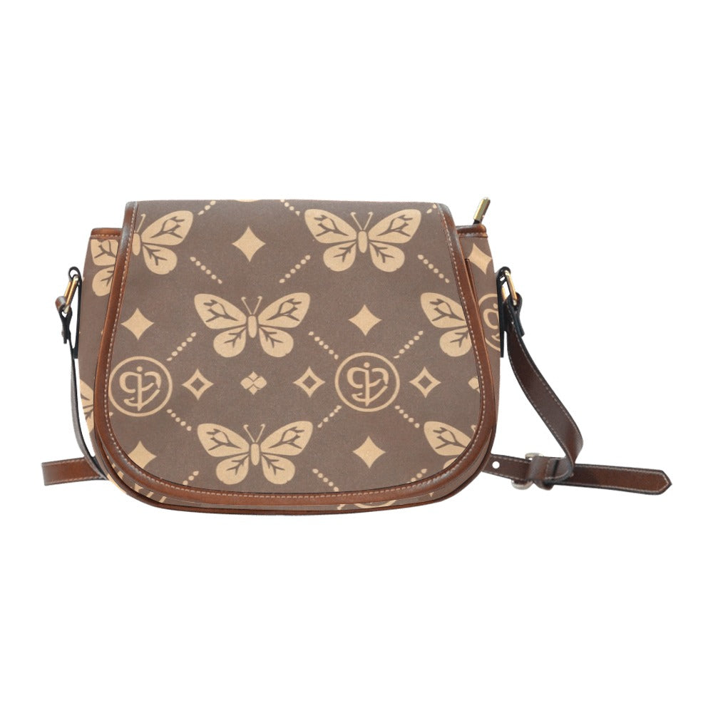 Elegante Saddle Bag mit Schmetterlingsmuster