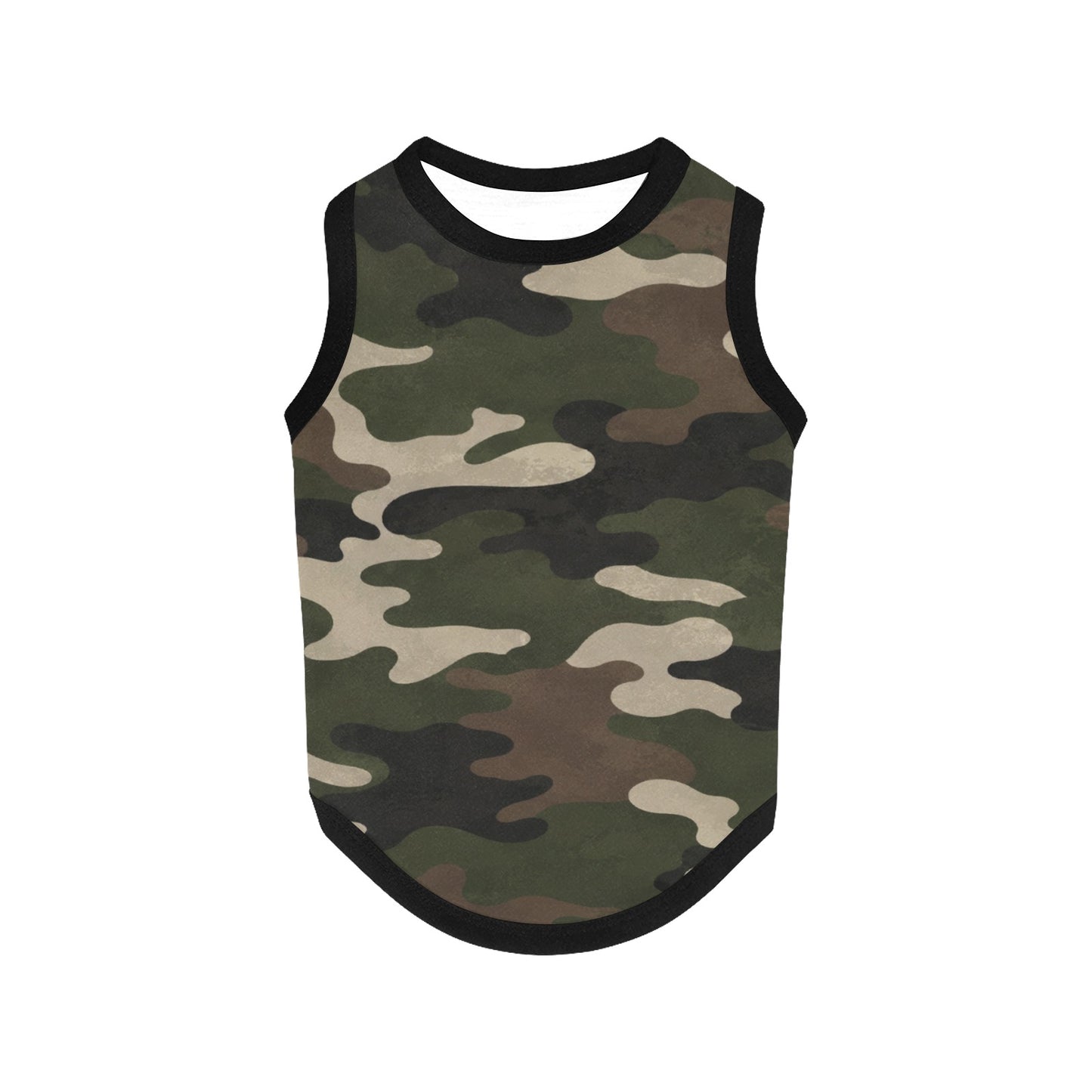 Camouflage Hunde-Tanktop mit Allover-Druck