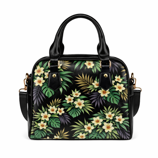 Florale Damen Handtasche aus PU-Leder