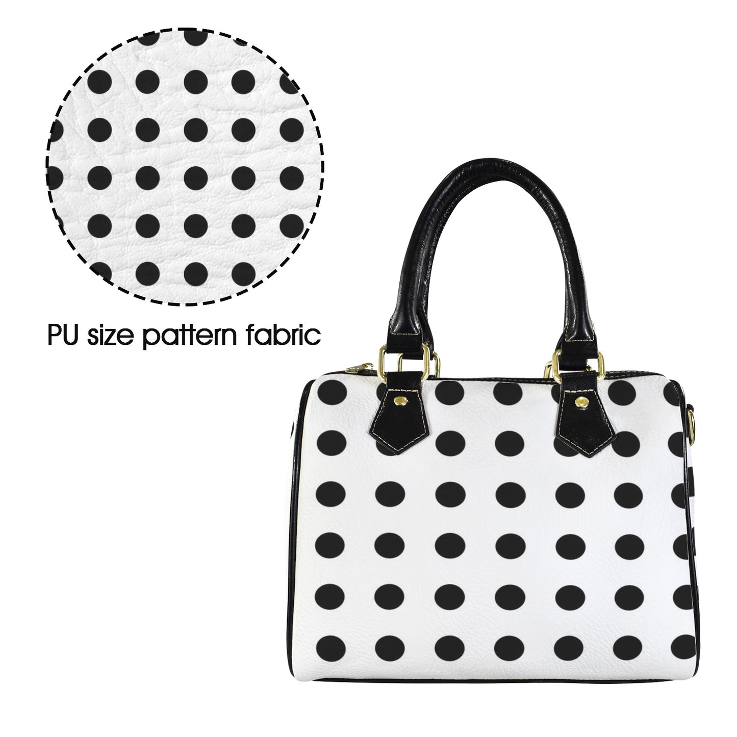 Kleine Handtasche mit Punkte-Design
