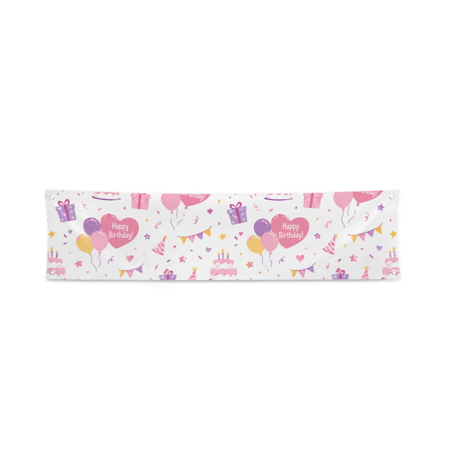 Herz Banner für Geburtstage und Partys | 47×12 Zoll