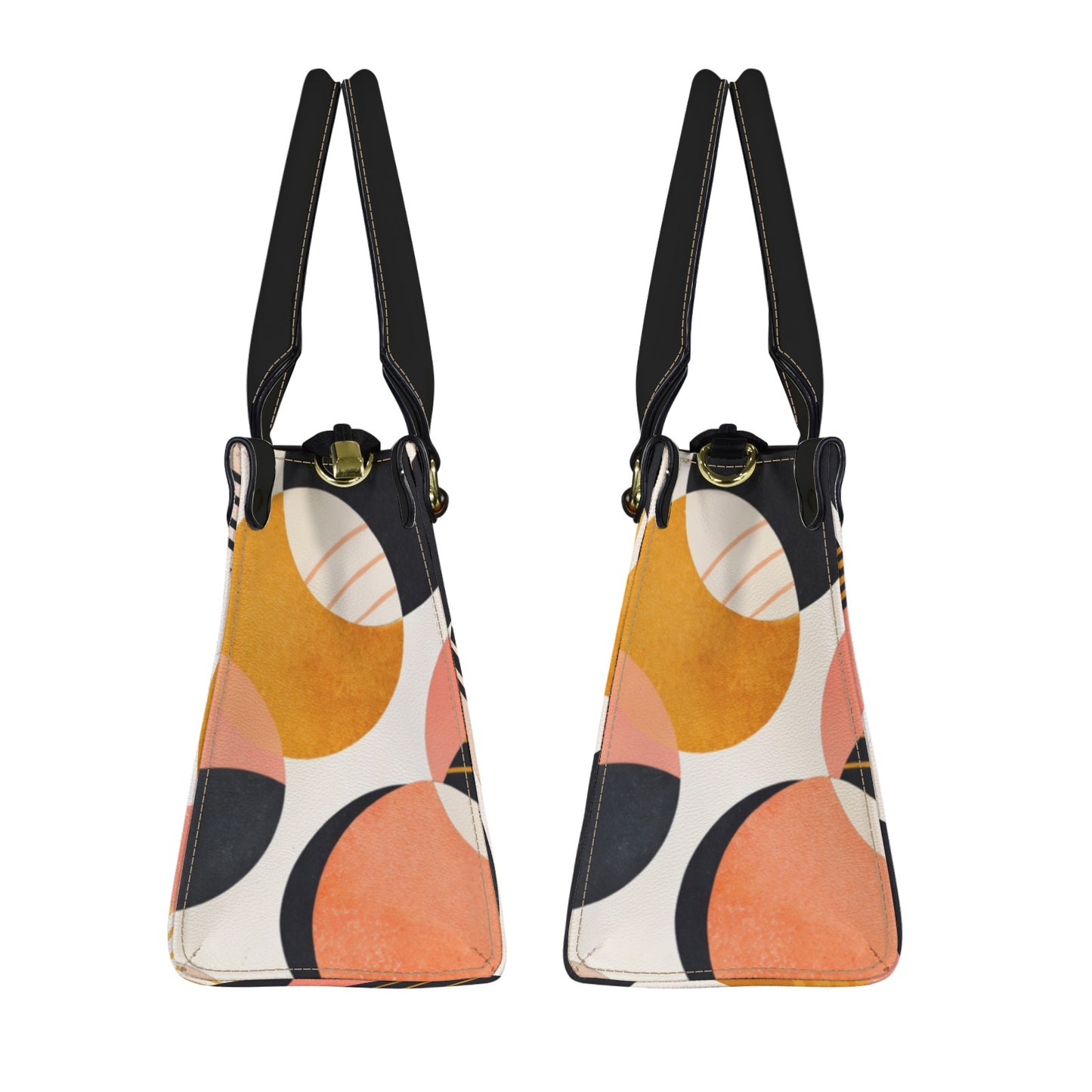 Damenhandtasche mit modernem Kreis-Design