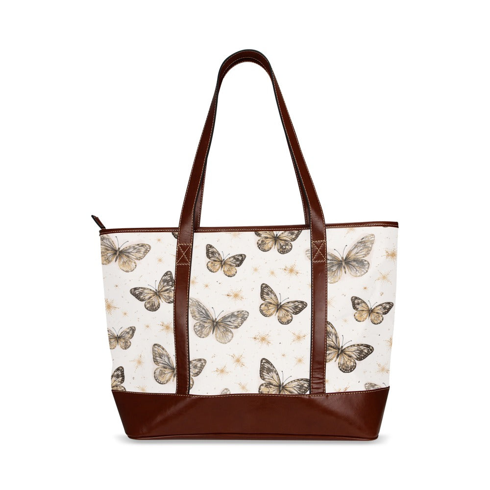 Elegante Tragetasche mit Schmetterlings muster – Wasserdichte Tote Bag