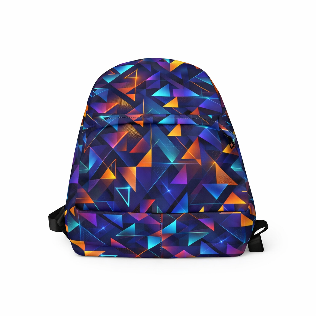 Moderner Rucksack – Geometrisches Design & Wasserdicht