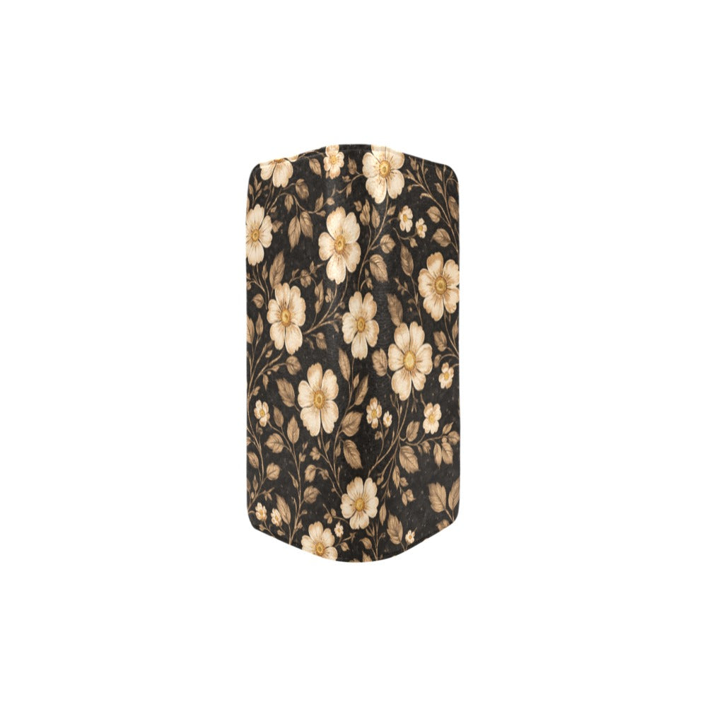 Damen-Clutch mit Blumenmuster – Schwarz