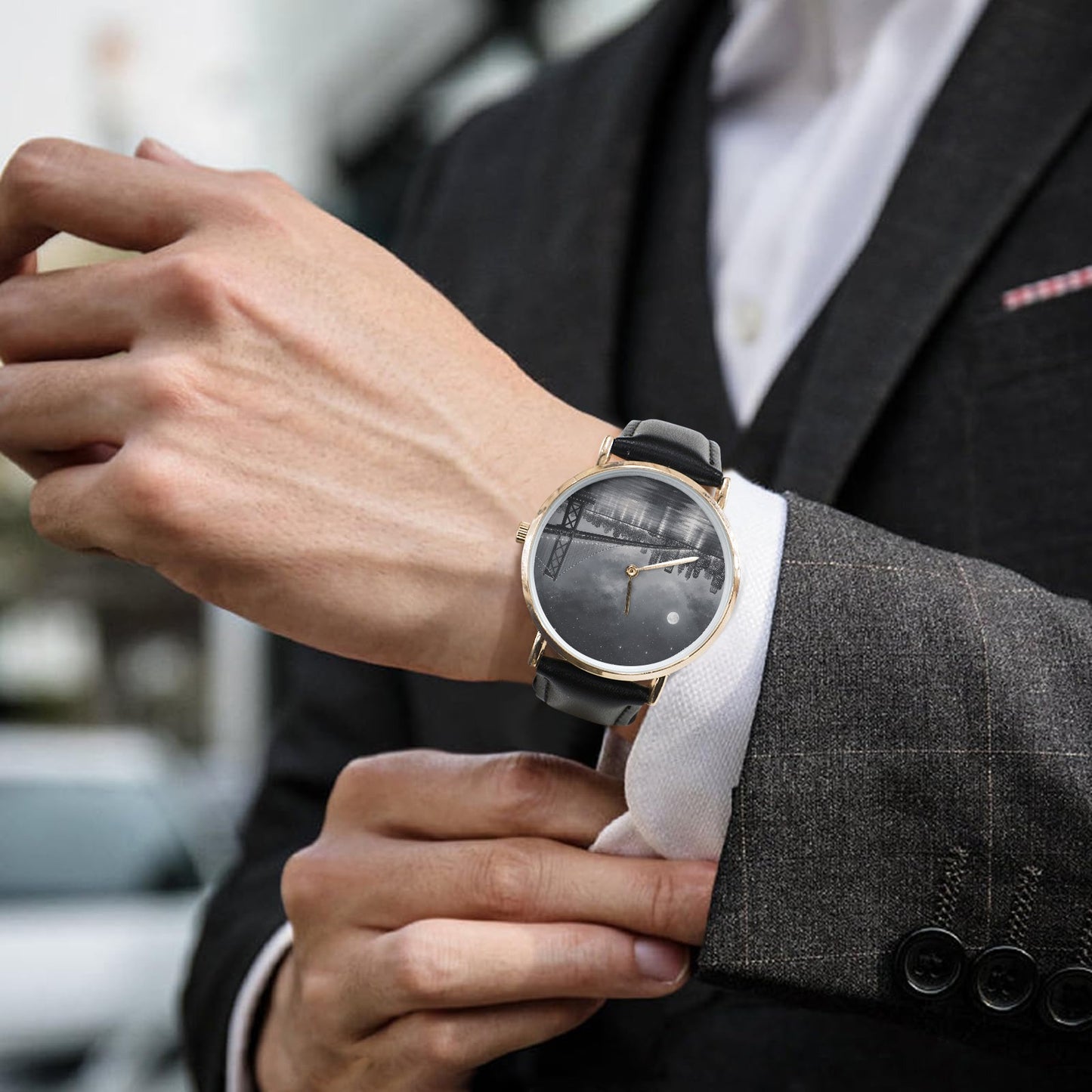 Personalisierte Lederarmband Uhr