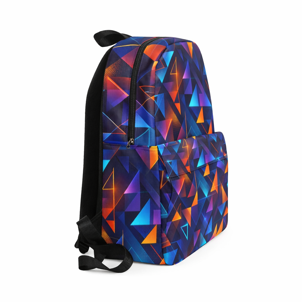Moderner Rucksack – Geometrisches Design & Wasserdicht