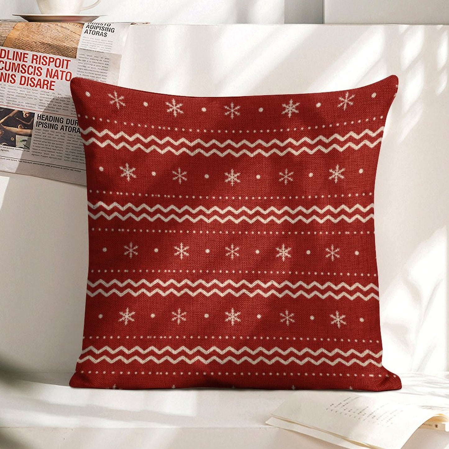 Individueller Leinen-Kissenbezug 45 × 45 cm (einseitiger Druck) (1 Stück)