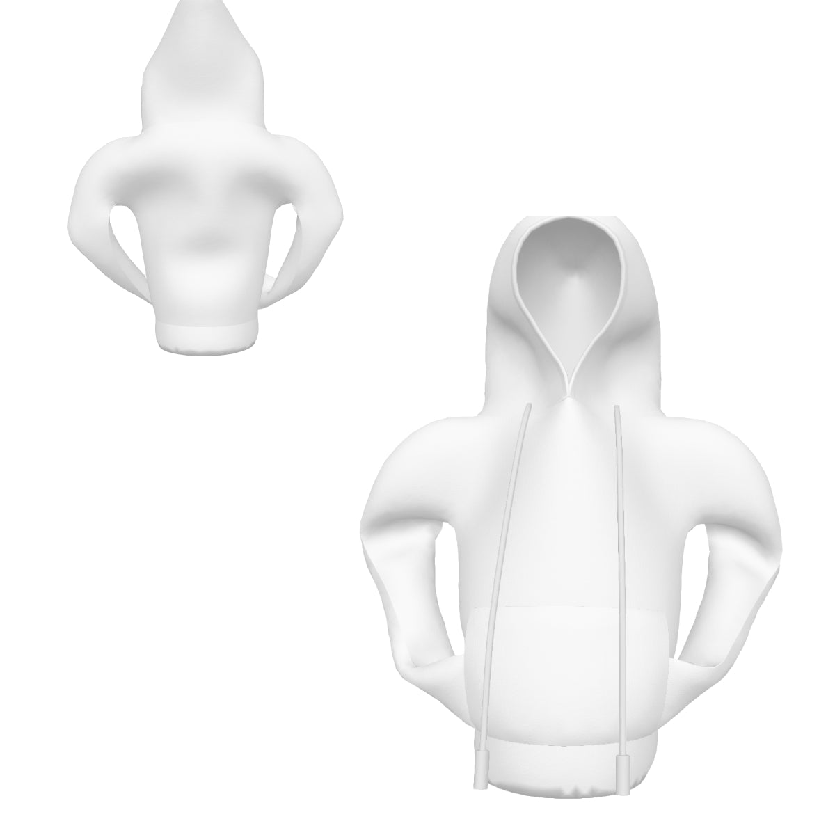 Auto Schaltknauf Hoodie Weiß