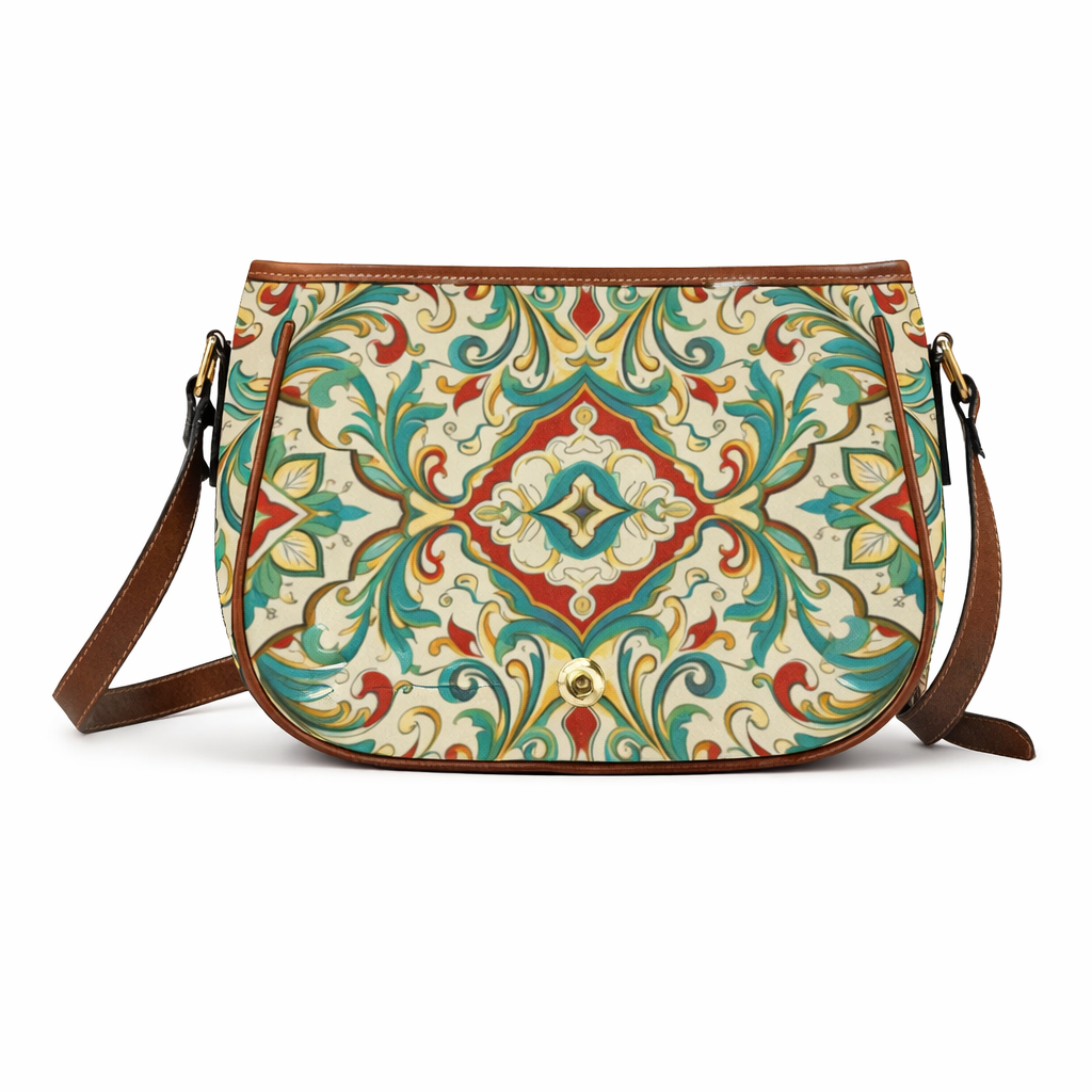 Elegante Damen Crossbody-Tasche im Vintage-Ornament-Design