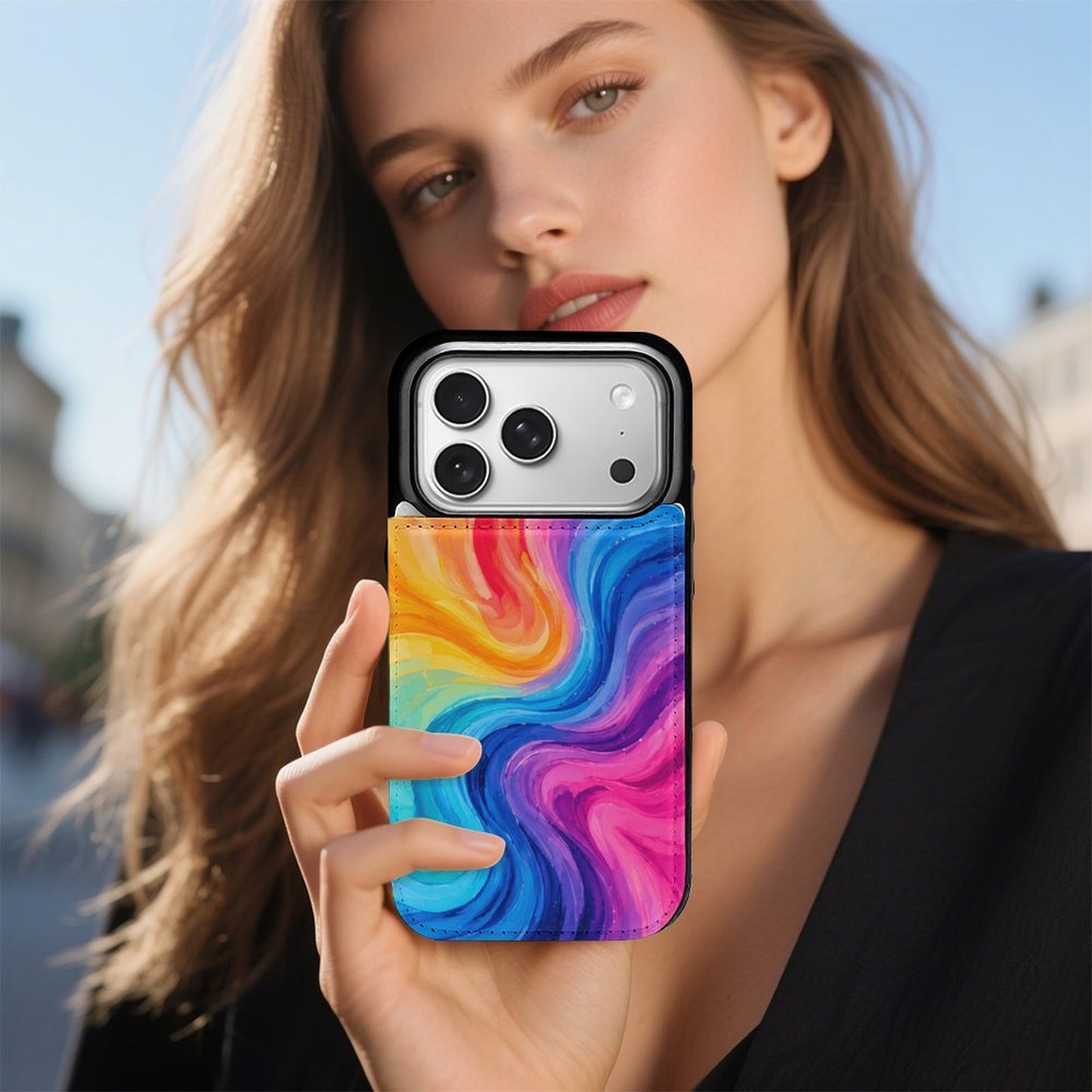 Klapphülle für iPhone 17 Pro mit Kartenfächern