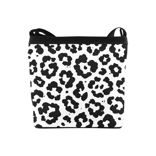Damen Schultertasche mit modernem Leo-Muster