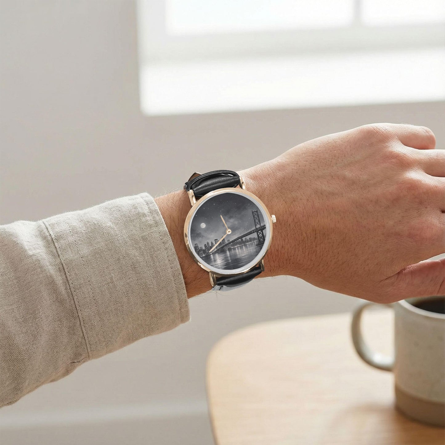 Personalisierte Lederarmband Uhr