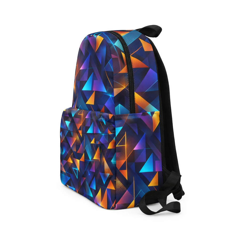 Moderner Rucksack – Geometrisches Design & Wasserdicht