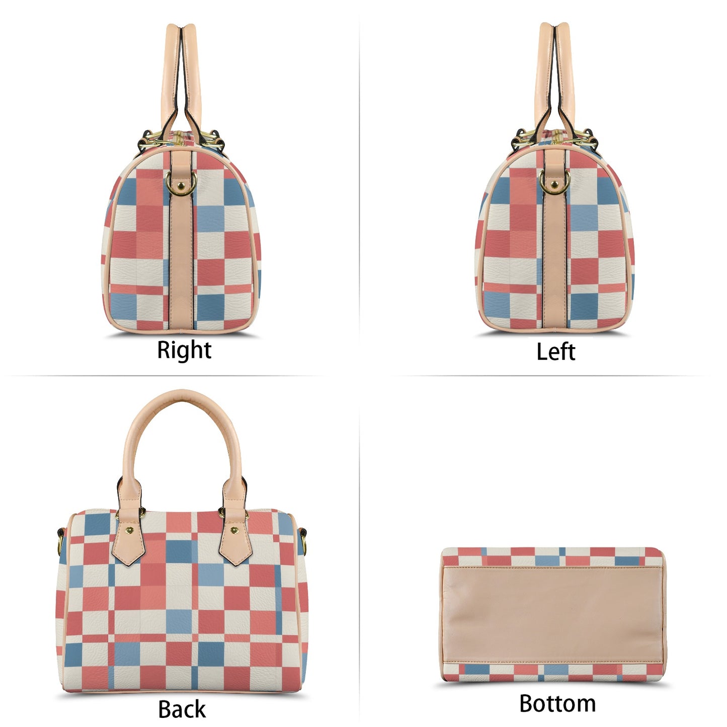 Damen Handtasche mit Karomuster