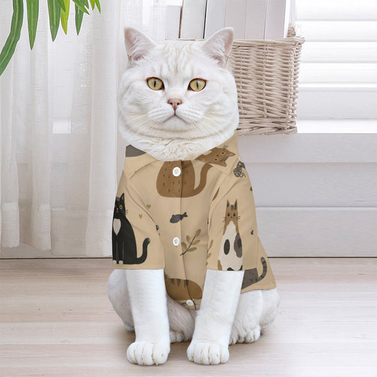 Haustier-Shirt mit Allover-Druck