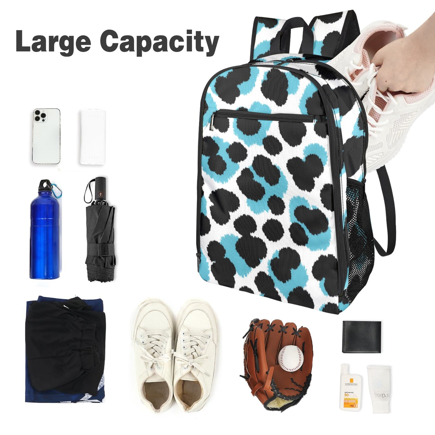Freizeit- & Sport-Rucksack mit Allover-Print