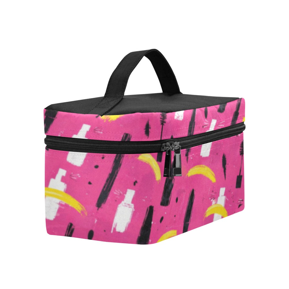 Kosmetiktasche „Pink Beauty“ mit Reißverschluss (Groß)