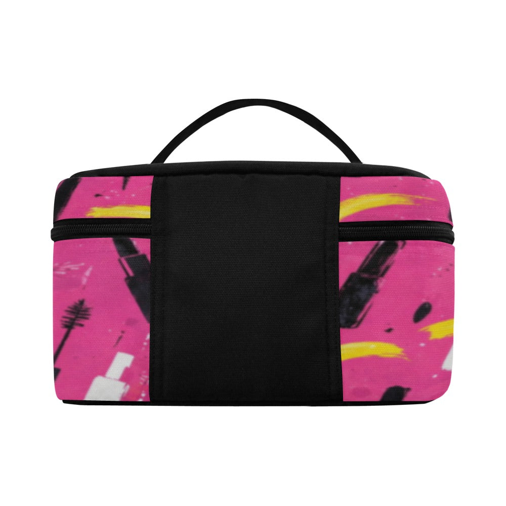 Kosmetiktasche „Pink Beauty“ mit Reißverschluss (Groß)