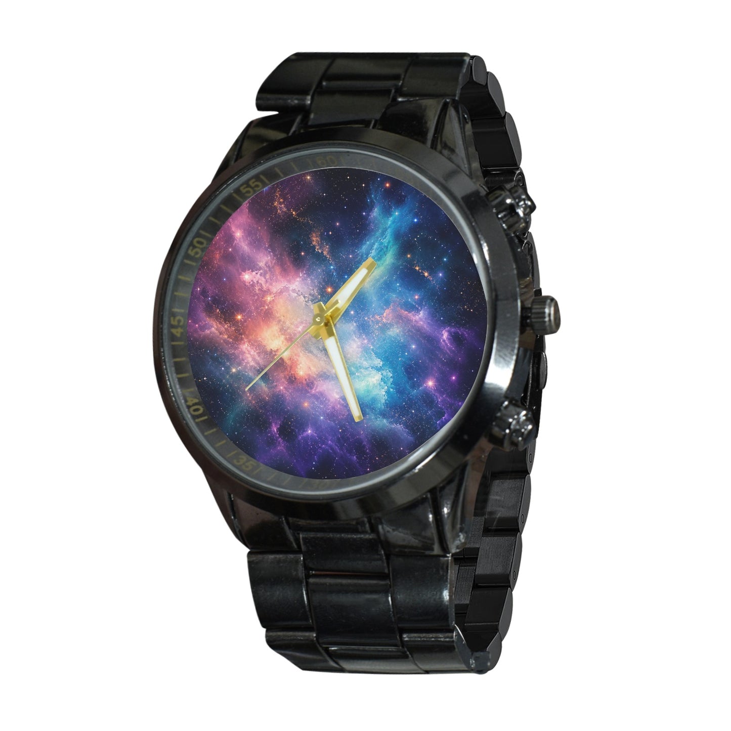 Personalisierte Herrenarmbanduhr aus Edelstahl