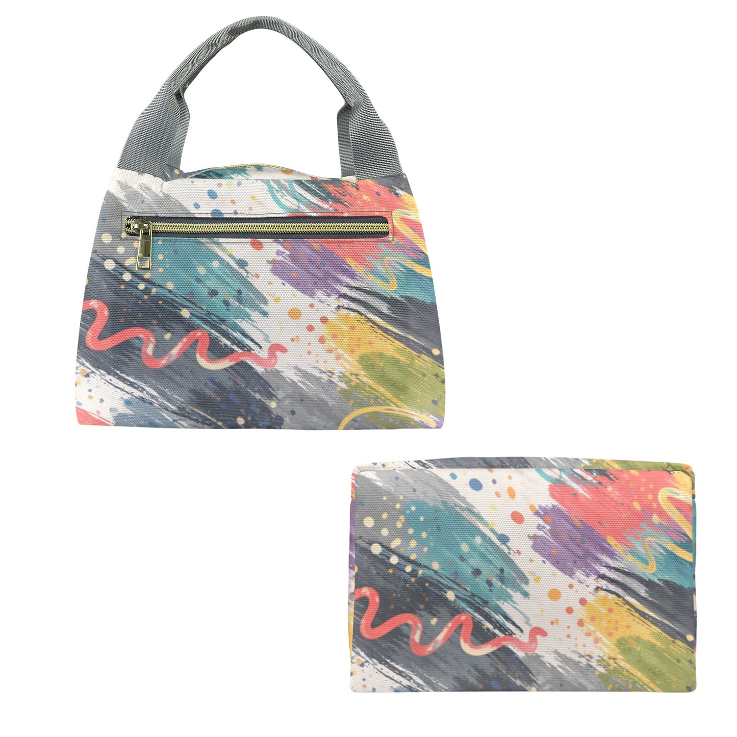 Bunte Lunchtasche – Kompakt & Stylisch