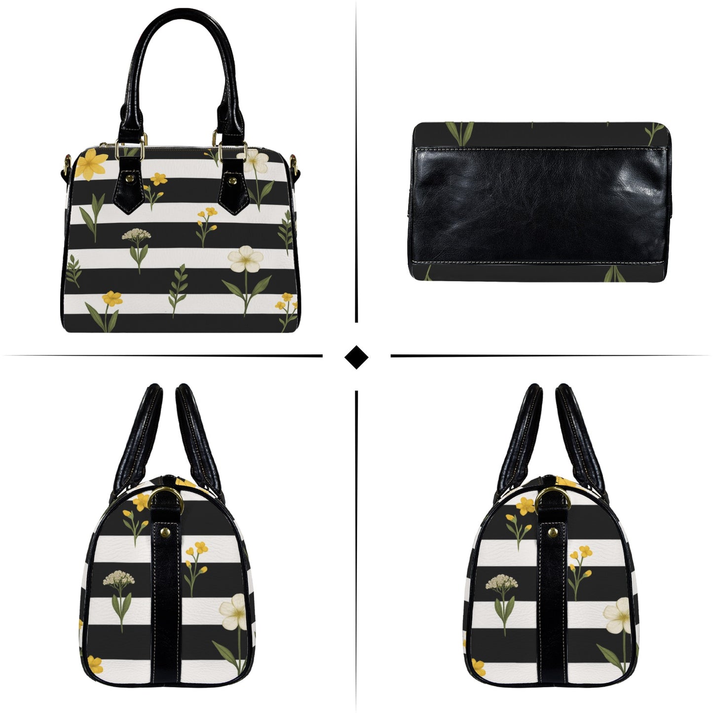 Damen Handtasche mit Blumenmuster