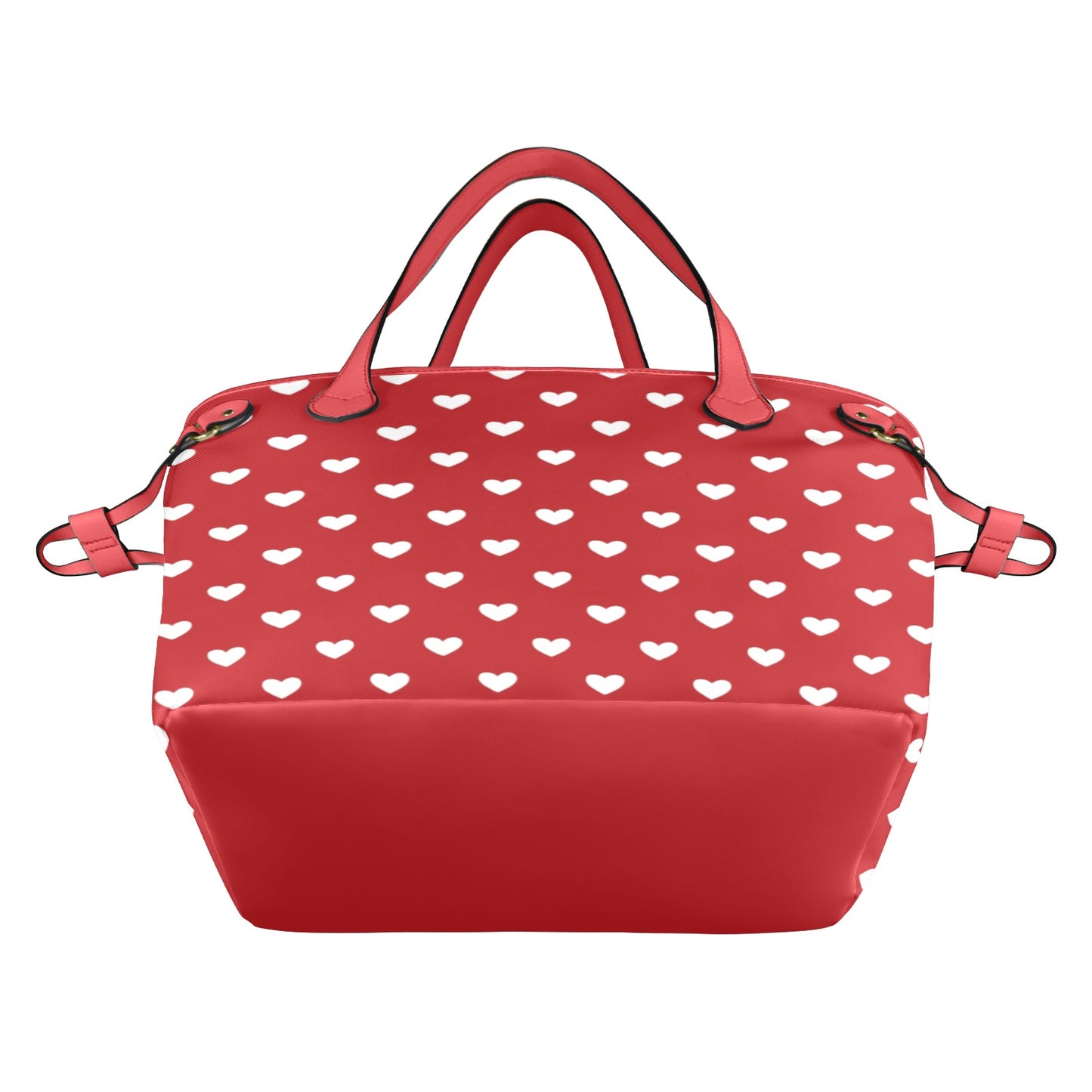 Damen Schultertasche mit Herzmuster