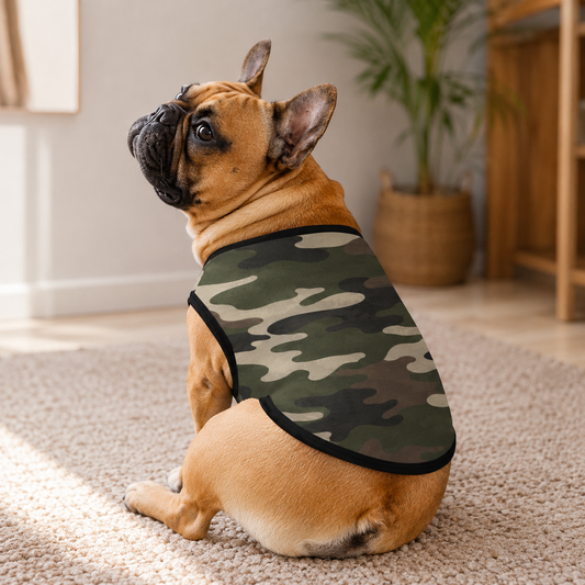 Camouflage Hunde-Tanktop mit Allover-Druck