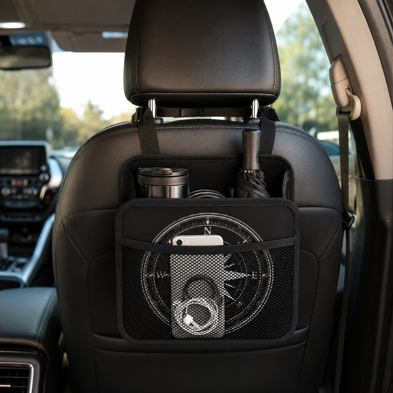 Autositz-Organizer aus PU-Leder