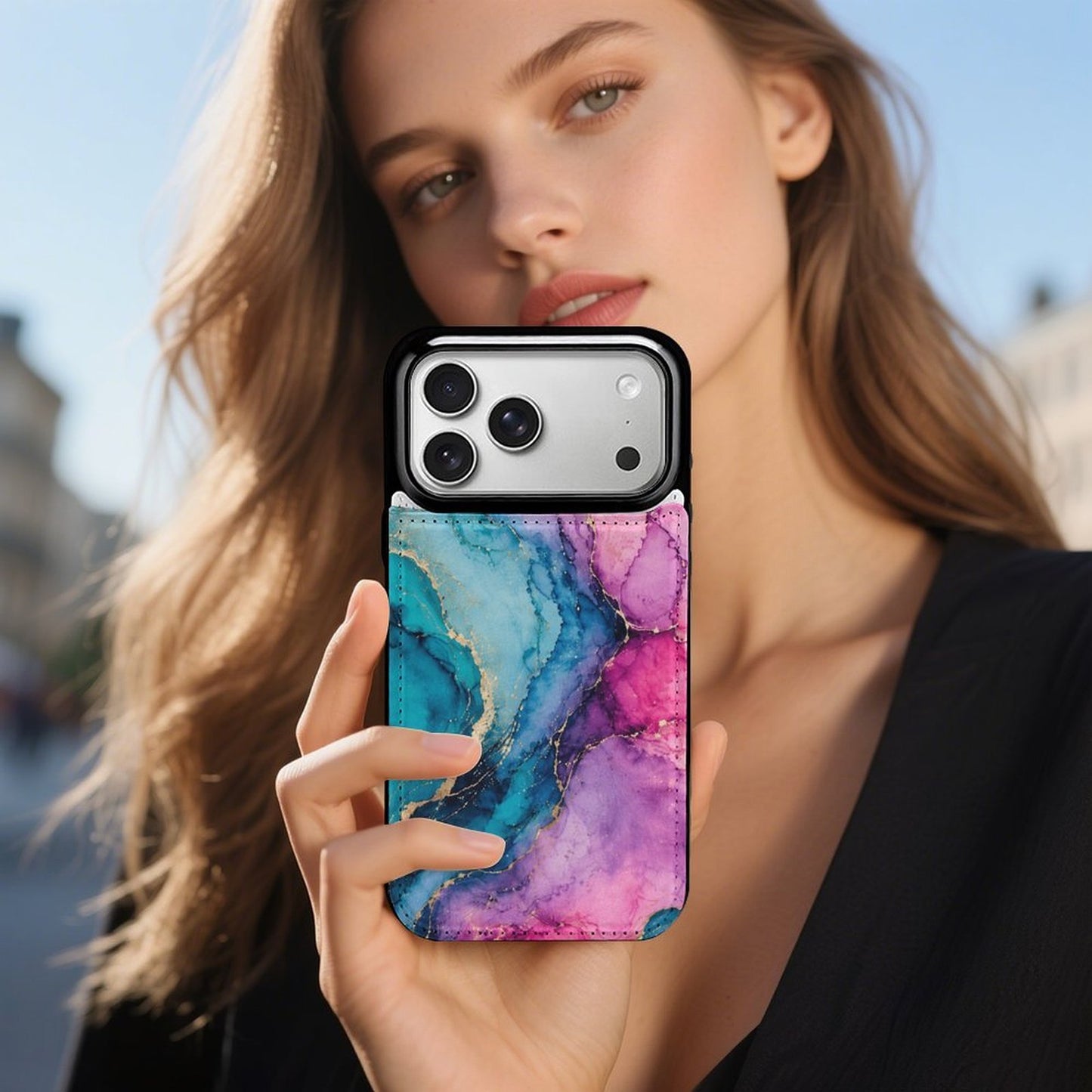 iPhone 17 Pro Max Klapphülle mit Kartenfächern & Rundumschutz