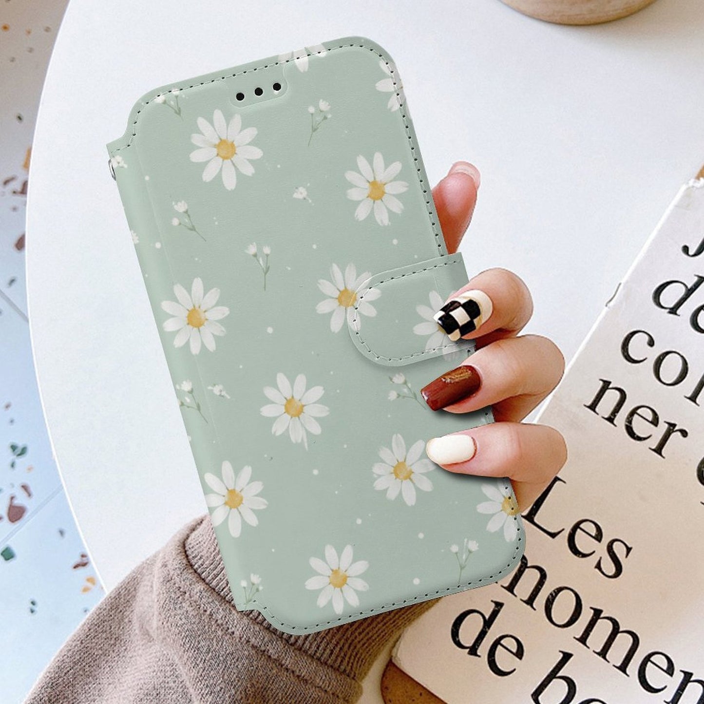Klapphülle für iPhone 16 E – Handyhülle mit Kartenfächern und Standfunktion