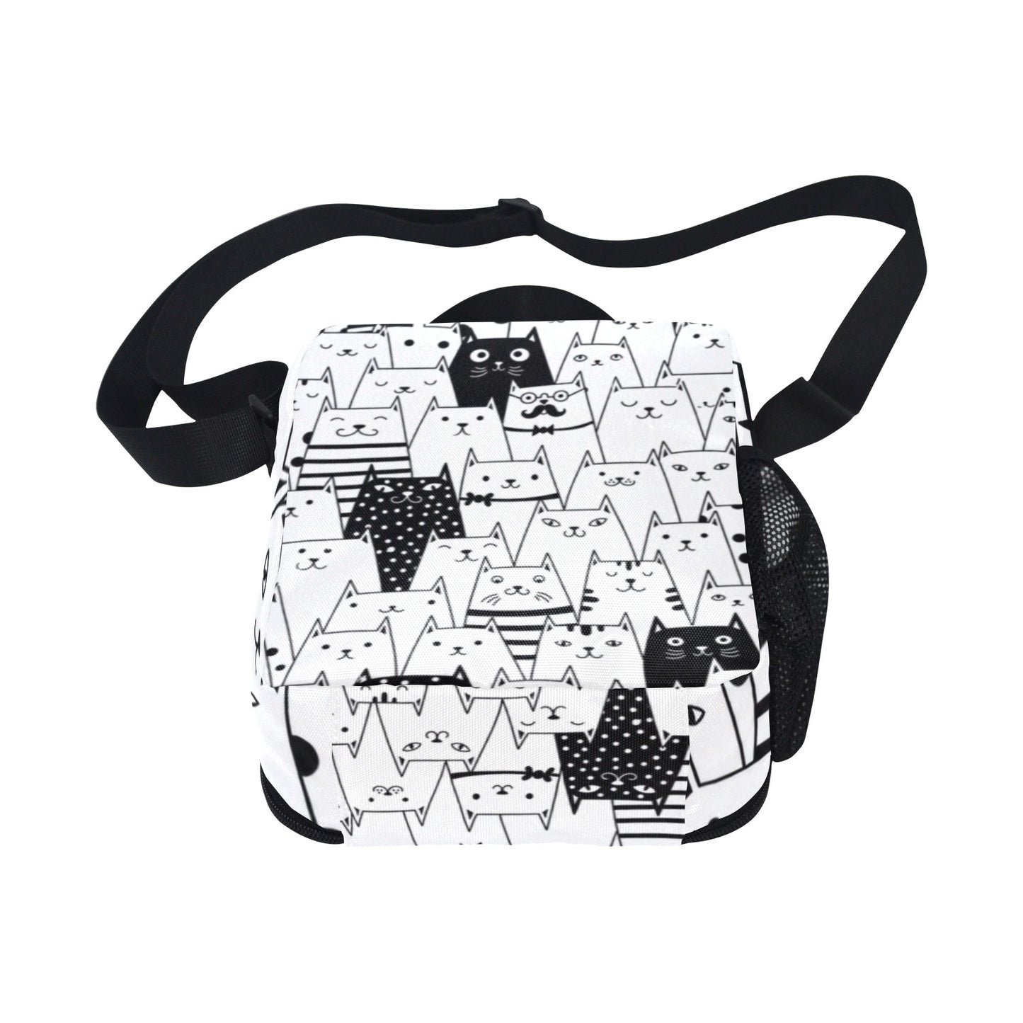 Kinder Lunch-Tasche mit Katzenmotiv – Isolierte Crossbody Tasche