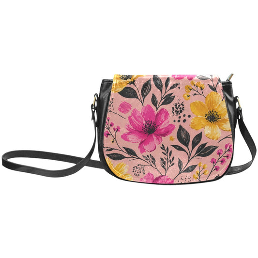 Damen Umhängetasche mit Blumenmuster