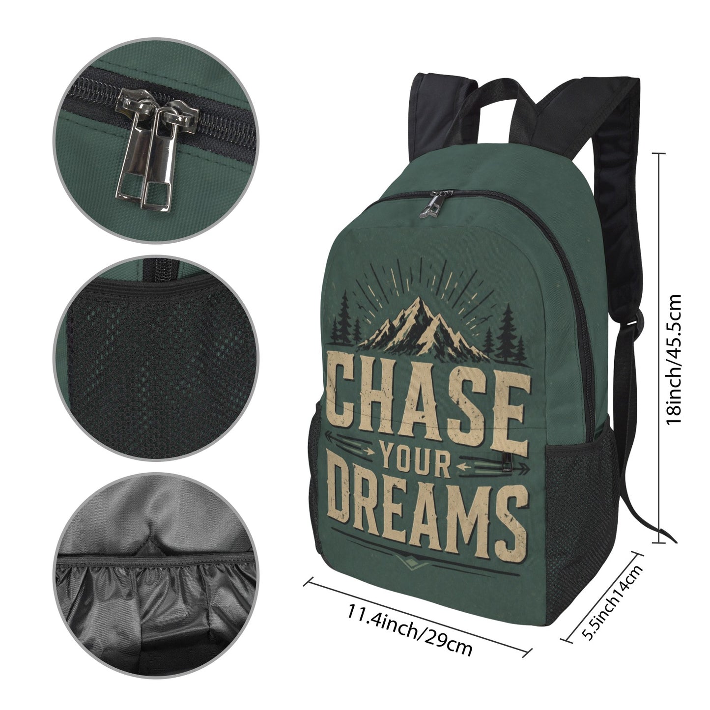 Freizeit Rucksack „Chase Your Dreams“ – Stylisch & Alltagstauglich