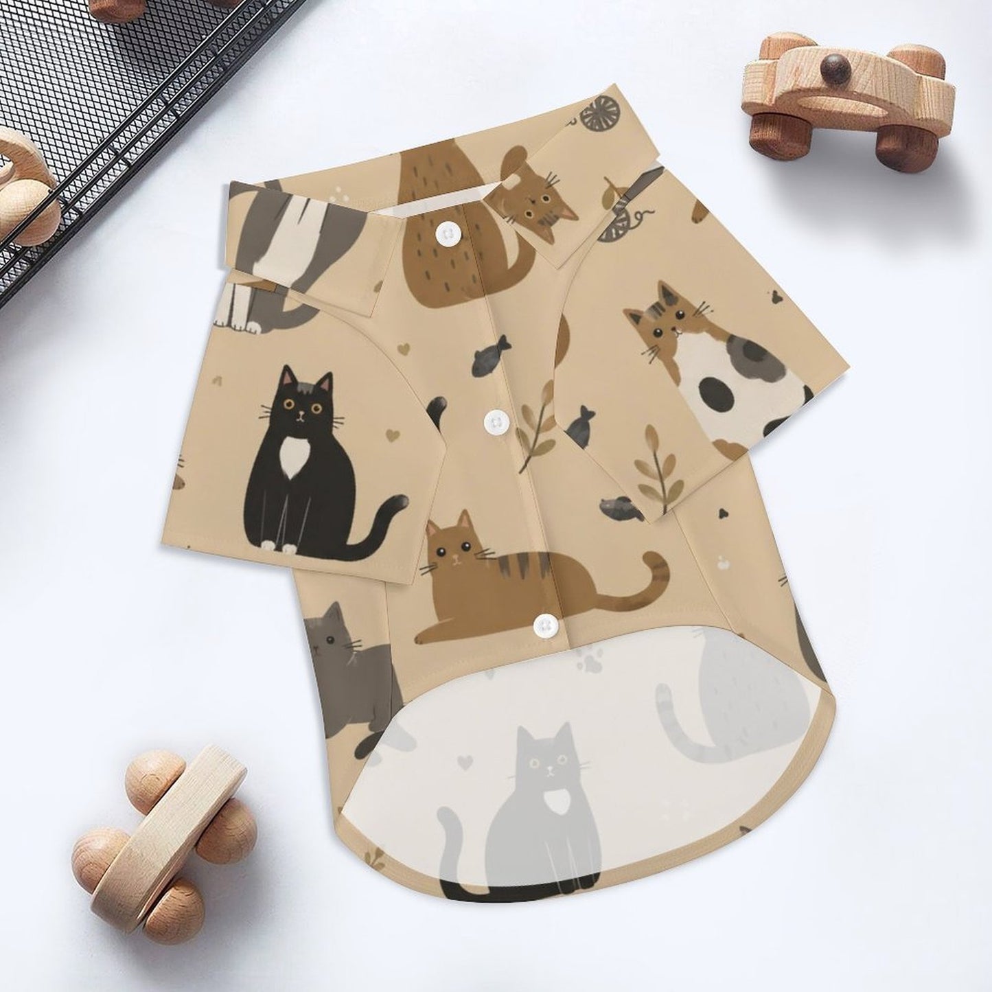 Haustier-Shirt mit Allover-Druck