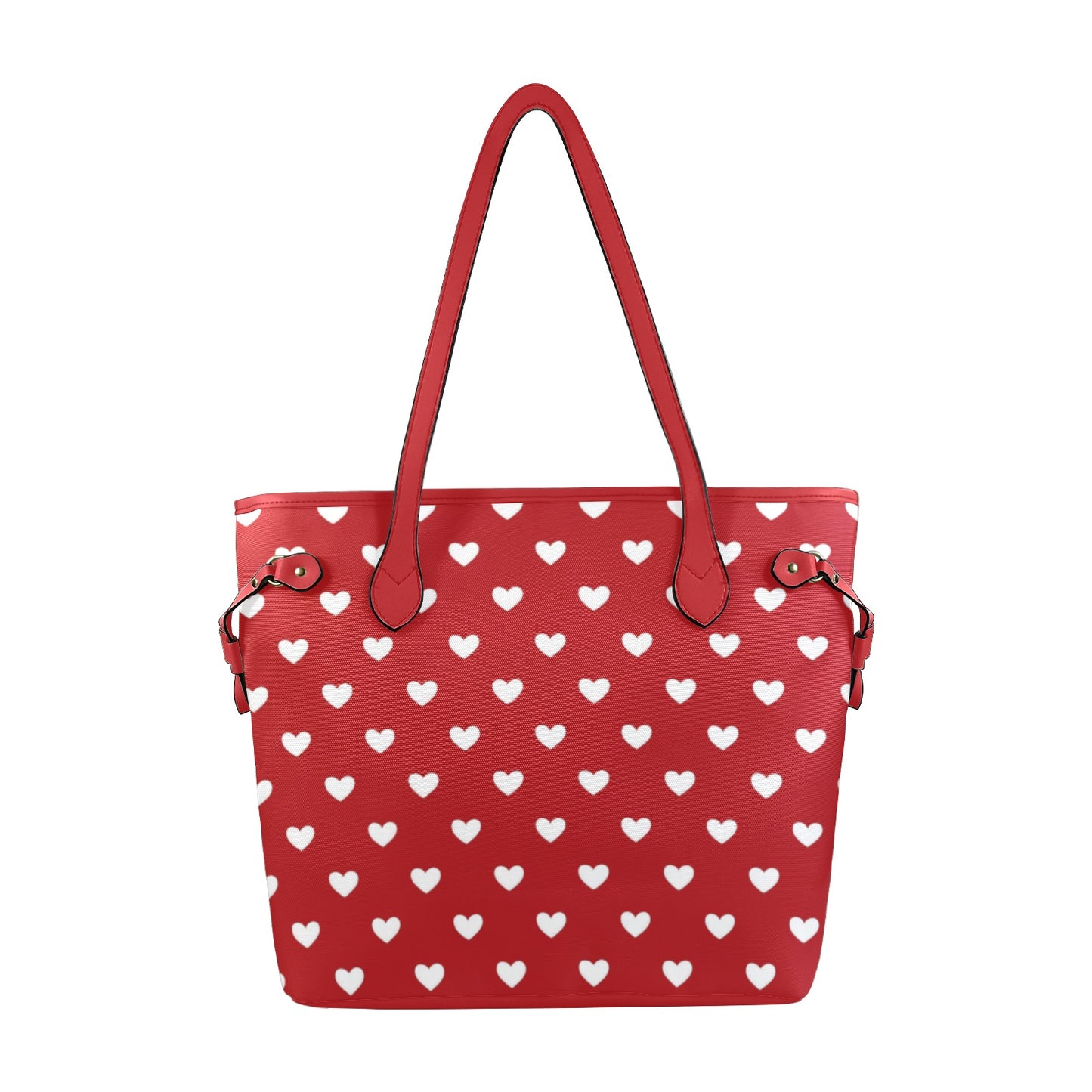 Damen Schultertasche mit Herzmuster