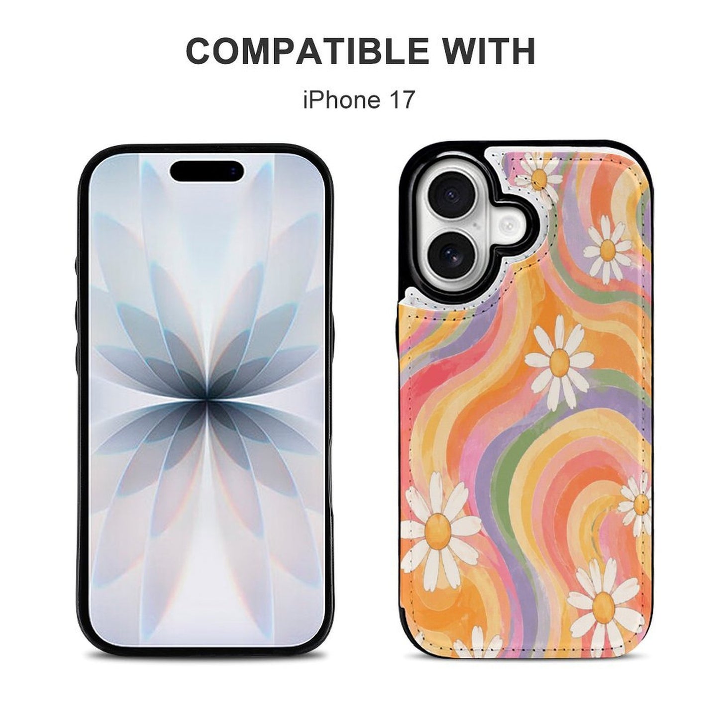 iPhone 17 Klapphülle mit Kartenfächern & Rundumschutz