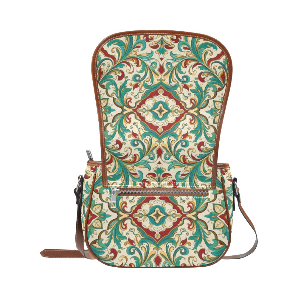Elegante Damen Crossbody-Tasche im Vintage-Ornament-Design