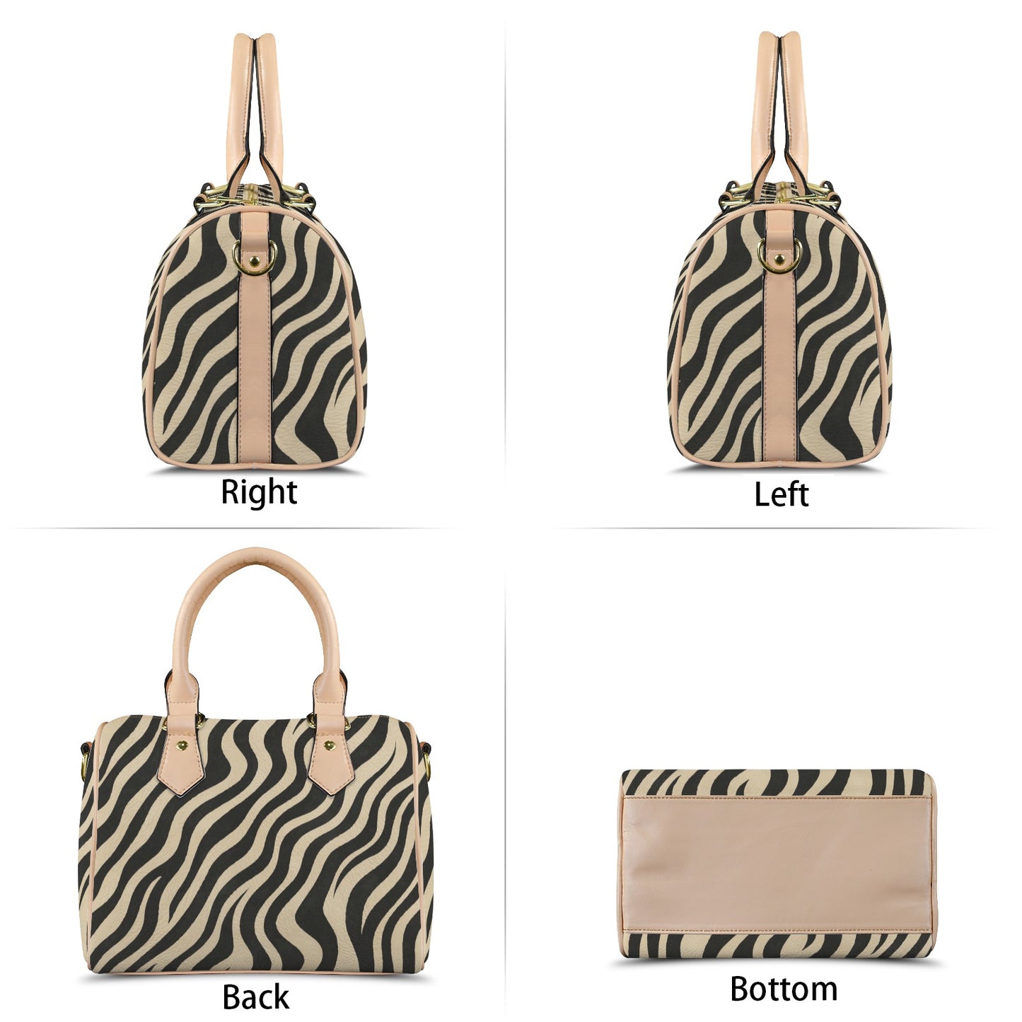 Damen-Handtasche im Zebra-Design