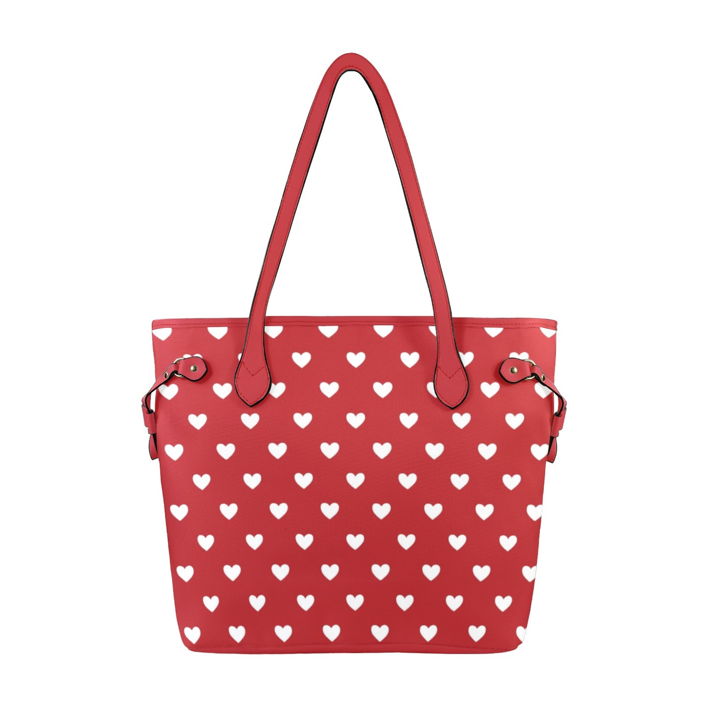 Damen Schultertasche mit Herzmuster
