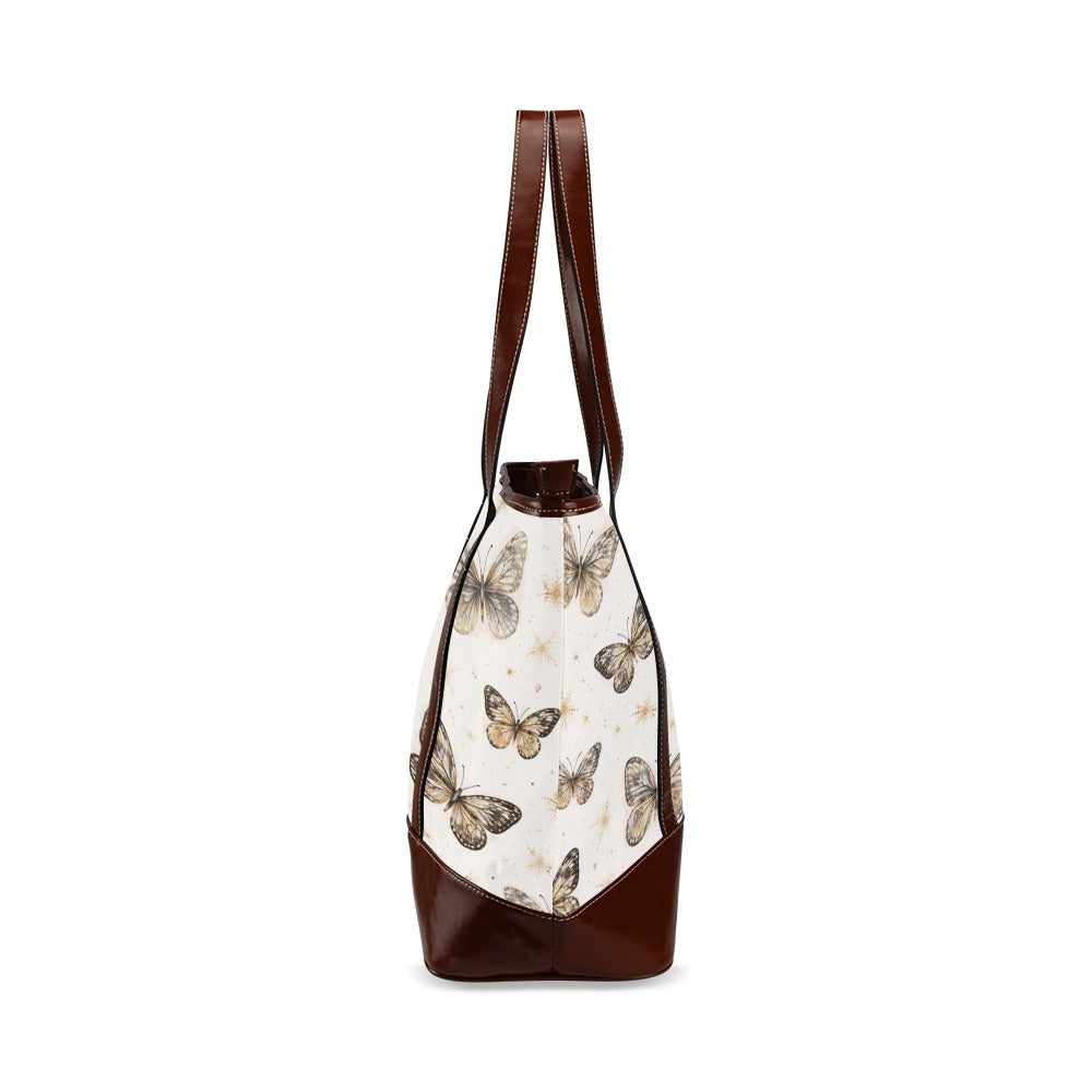 Elegante Tragetasche mit Schmetterlings muster – Wasserdichte Tote Bag