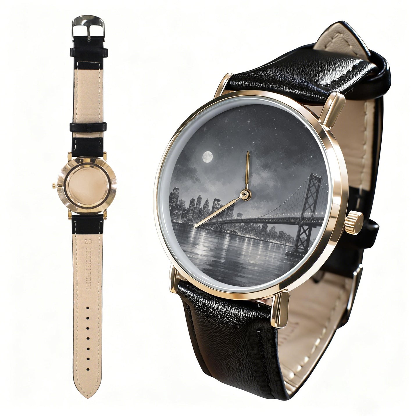 Personalisierte Lederarmband Uhr